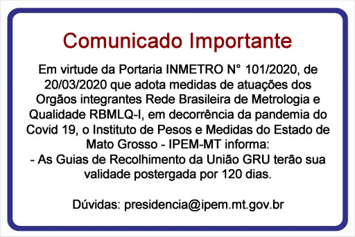 Comunicado Importante